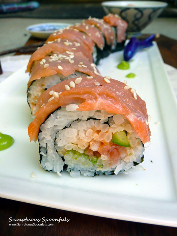 Smoked Salmon and Avocado Homemade Sushi Rolls - Eats by Keeks
