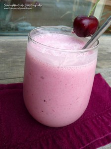 Cherry Cheesecake Smoothie | Sumptuous Spoonfuls