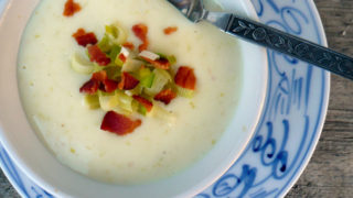 Bacon Provolone Potato Leek Soup Sumptuous Spoonfuls