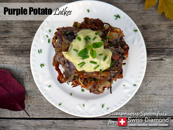 https://www.sumptuousspoonfuls.com/wp-content/uploads/2013/11/Purple-Potato-Latkes-with-Avocado-Artichoke-Dipping-Sauce-3.jpg