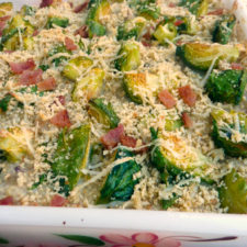 Turkey Quinoa Brussel Sprout Casserole | Sumptuous Spoonfuls