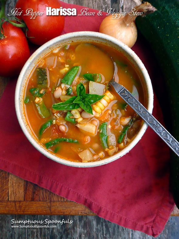 Hot Pepper Harissa Bean & Veggie Stew