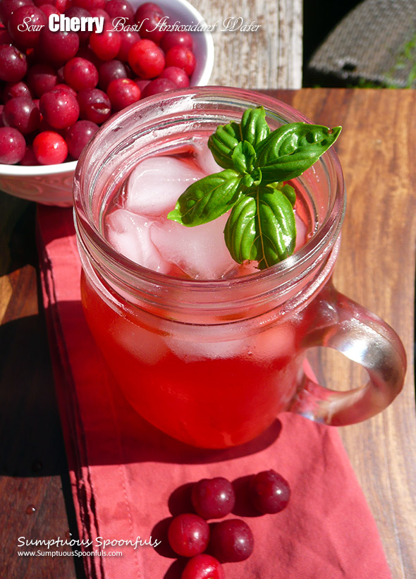 Sour Cherry Basil Antioxidant Water