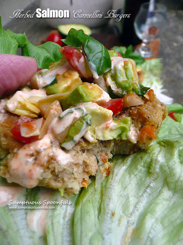 Grilled Salmon Burger Recipe with Avocado Crema - SueBee Homemaker