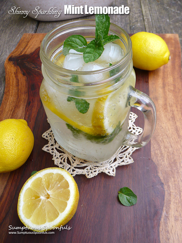 Skinny-Sparkling-Mint-Lemonade-2 | Sumptuous Spoonfuls