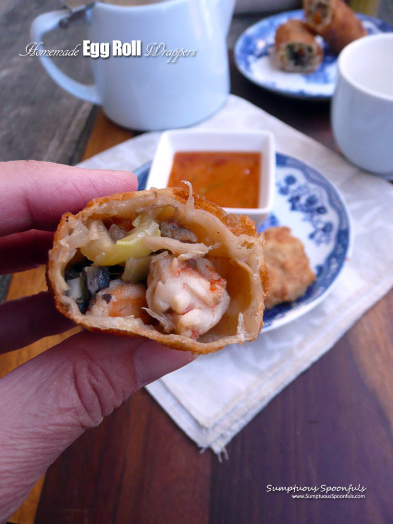 Homemade Egg Roll Wrappers + 23 Ways to use them Sumptuous Spoonfuls