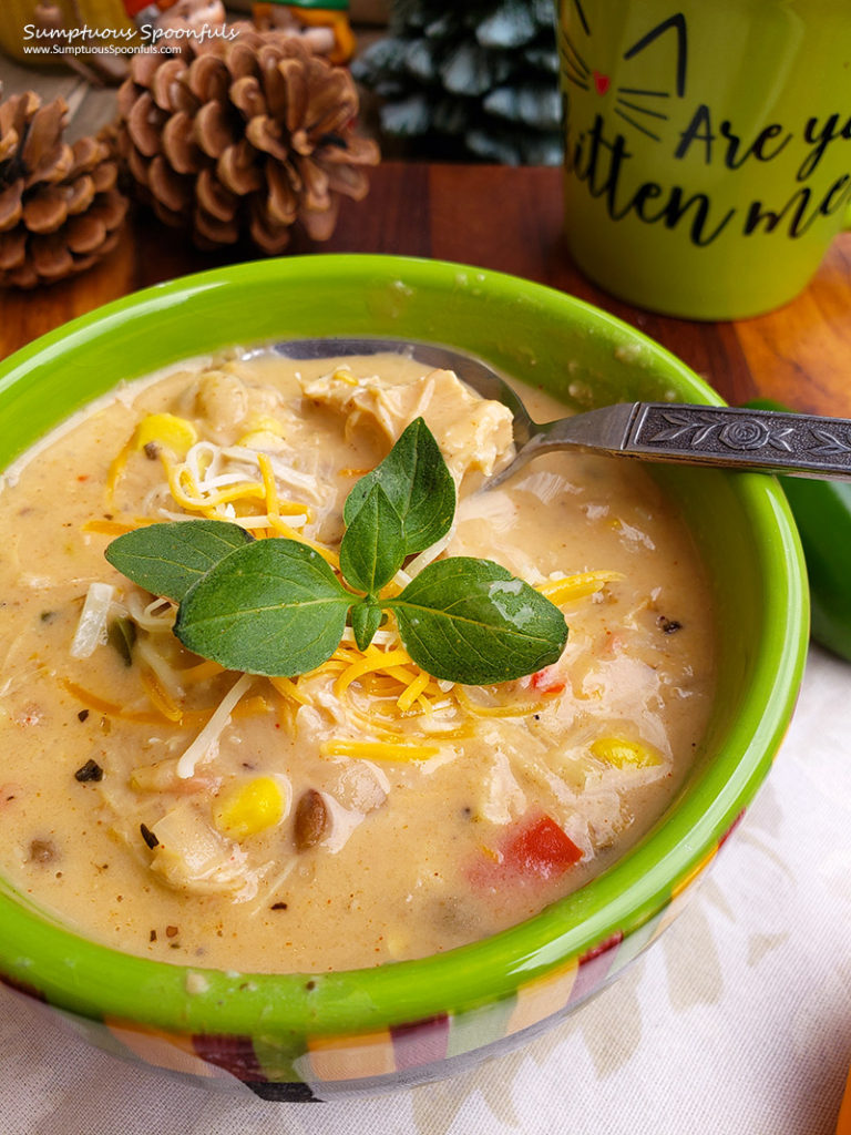 Creamy White Chicken Chili | Sumptuous Spoonfuls