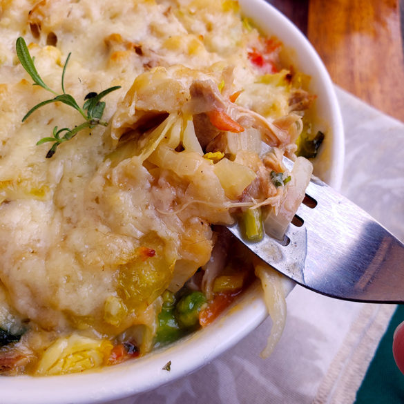 Irish Chicken Colcannon Cottage Pie for Two