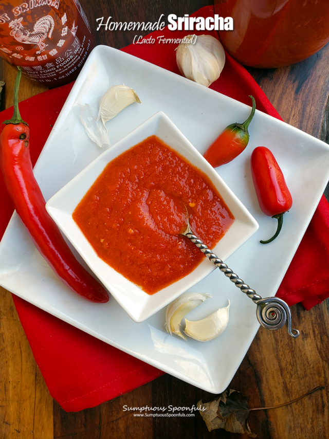 How To Make Homemade Sriracha Sumptuous Spoonfuls   Homemade Sriracha Fermented Probiotics 640x854 