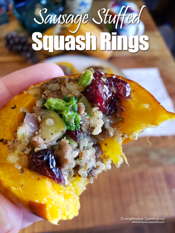 Sausage Stuffed Squash Rings: Simple And Delicious 