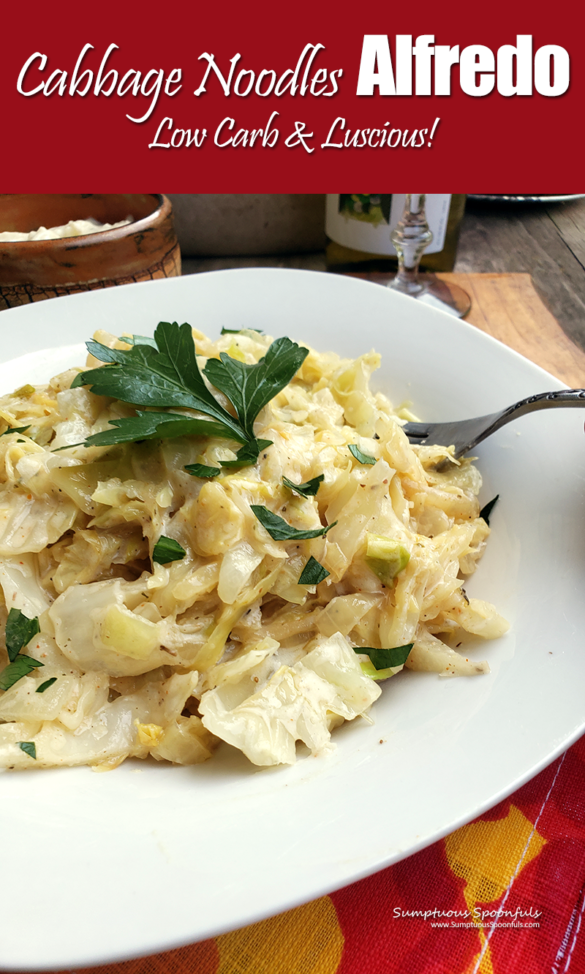 Cabbage Noodles Alfredo Makes A Great Low Carb “pasta” Meal Sumptuous